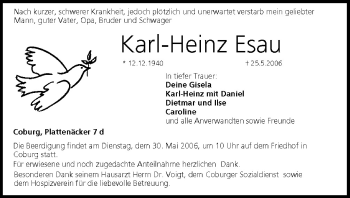 Anzeige von Karl-Heinz Esau von MGO