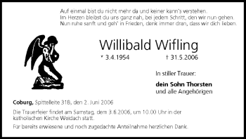 Anzeige von Willibald Wifling von MGO