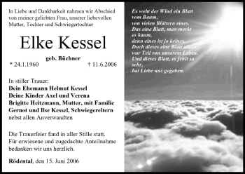 Anzeige von Elke Kessel von MGO