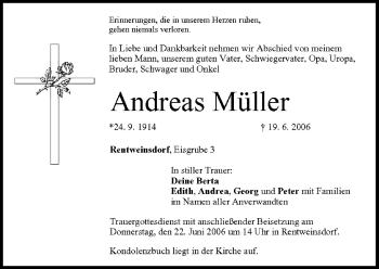 Anzeige von Andreas Müller von MGO