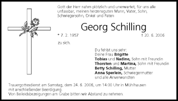 Anzeige von Georg Schilling von MGO