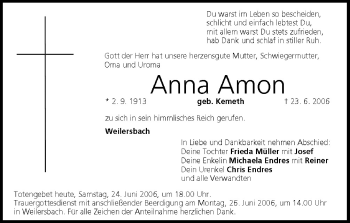 Anzeige von Anna Amon von MGO