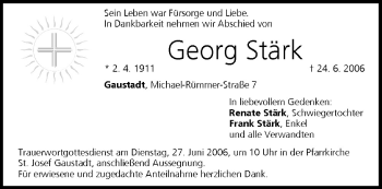 Anzeige von Georg Stärk von MGO