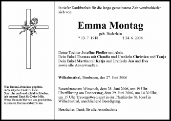 Anzeige von Emma Montag von MGO