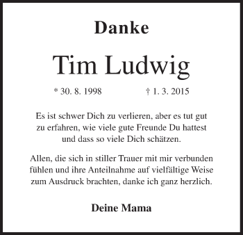 Anzeige von Tim Ludwig von MGO