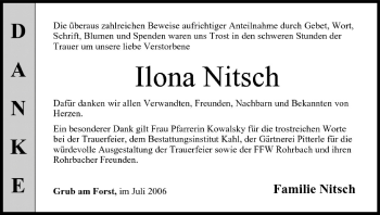 Anzeige von Ilona Nitsch von MGO