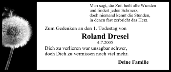 Anzeige von Roland Dresel von MGO