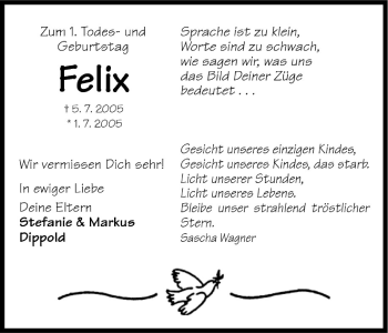 Anzeige von Felix Dippold von MGO