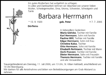 Anzeige von Barbara Herrmann von MGO