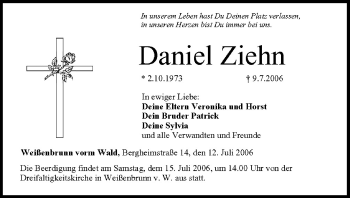 Anzeige von Daniel Ziehn von MGO