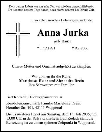 Anzeige von Anna Jurka von MGO