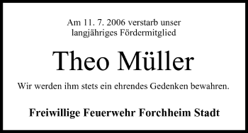 Anzeige von Theo Müller von MGO