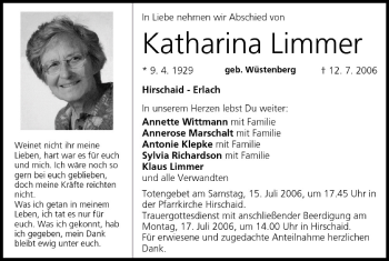 Anzeige von Katharina Limmer von MGO