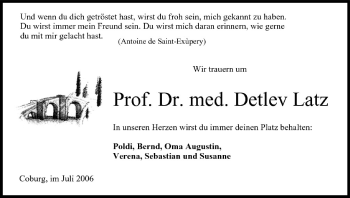 Anzeige von Detlev Latz von MGO