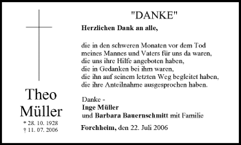 Anzeige von Theo Müller von MGO