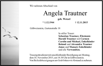 Anzeige von Angela Trautner von MGO