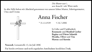 Anzeige von Anna Fischer von MGO
