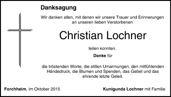 Anzeige von Christian Lochner von MGO