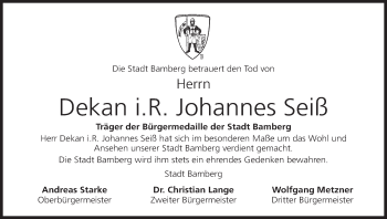 Anzeige von Johannes Seiß von MGO