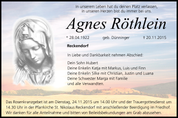 Anzeige von tiths Agnes Röthlein von MGO