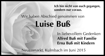 Anzeige von Luise Buß von MGO