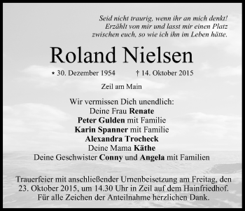 Anzeige von Roland Nielsen von MGO