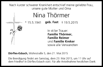 Anzeige von Nina Thörmer von MGO