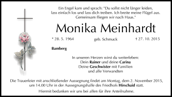 Anzeige von Monika Meinhardt von MGO