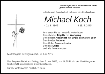 Anzeige von Michael Koch von MGO