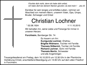 Anzeige von Christian Lochner von MGO