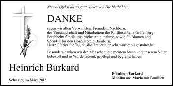 Anzeige von Heinrich Burkard von MGO