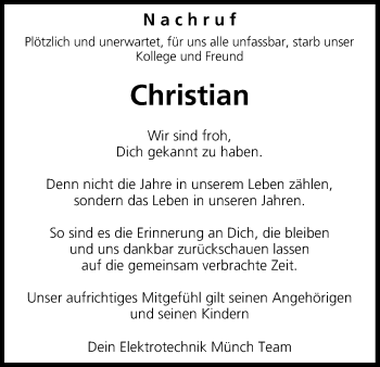 Anzeige von Christian  von MGO