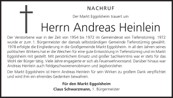 Anzeige von Andreas Heinlein von MGO