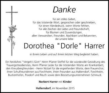 Anzeige von Dorothea Harrer von MGO