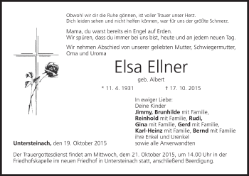 Anzeige von Elsa Ellner von MGO