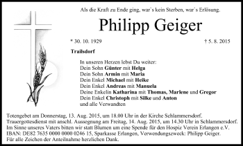 Anzeige von Philipp Geiger von MGO