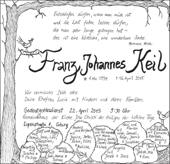 Anzeige von Franz Johannes Keil von MGO
