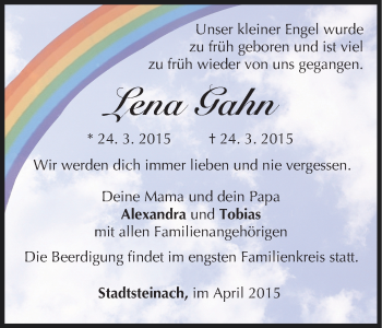 Anzeige von Lena Gahn von MGO