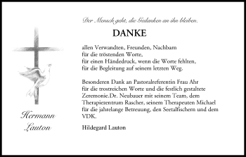 Anzeige von Hermann Lauton von MGO