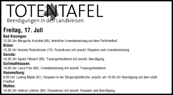 Anzeige von Antonie Fleischmann von MGO