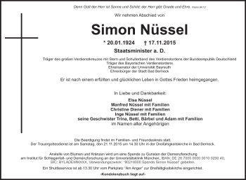 Anzeige von Simon Nüssel von MGO