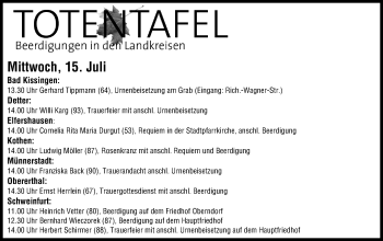 Anzeige von Cornelia Rita Maria Durgut von MGO