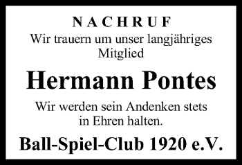 Anzeige von Hermann Pontes von MGO