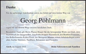 Anzeige von Georg Pöhlmann von MGO