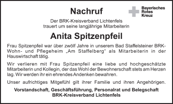 Anzeige von Anita Spitzenpfeil von MGO