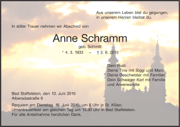 Anzeige von Anne Schramm von MGO