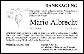 Anzeige von Mario Albrecht von MGO