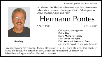 Anzeige von Hermann Pontes von MGO
