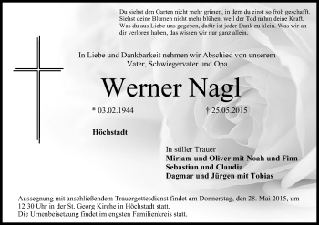 Anzeige von Werner Nagl von MGO