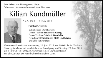 Anzeige von Kilian Kundmüller von MGO